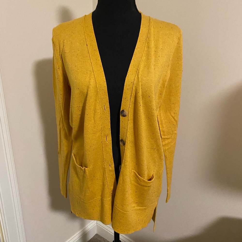 Old Navy yellow cardigan